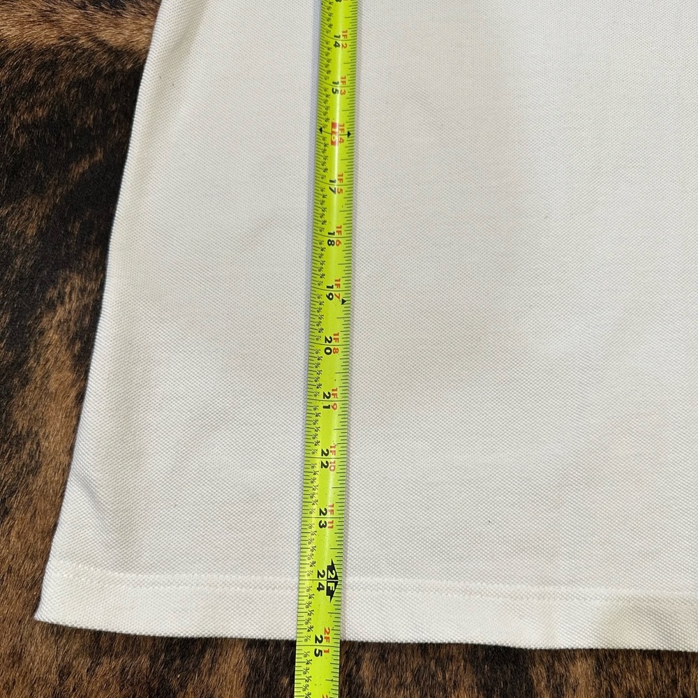 Women’s size Small nologo classic white with blue collar polo sleeveless shirt - Picture 6 of 7